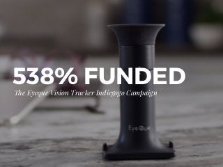 538% FUNDEDThe Eyeque Vision Tracker Indiegogo Campaign
 