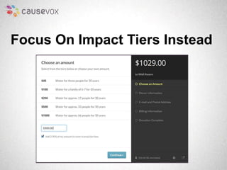Focus On Impact Tiers Instead 
 