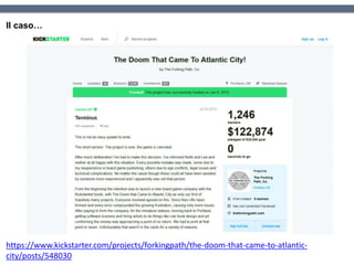 Il caso…
https://www.kickstarter.com/projects/forkingpath/the-doom-that-came-to-atlantic-
city/posts/548030
 