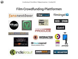 Crowdfunding für Filmschaffende - Wolfgang Gumpelmaier - Crowdday 2014

Film-Crowdfunding-Plattformen

 