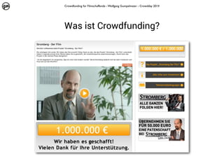 Crowdfunding für Filmschaffende - Wolfgang Gumpelmaier - Crowdday 2014

Was ist Crowdfunding?

 