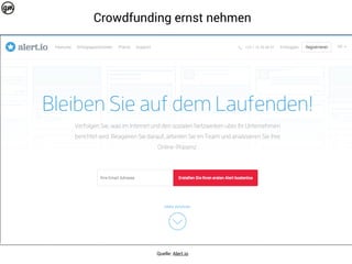 Crowdfunding Workshop Discover:Me 2015 Nürnberg