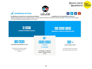 14 
@luismi_barral 
@pepabarral 
 