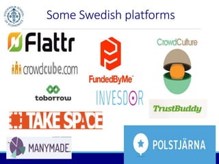 Some Swedish platforms 
 