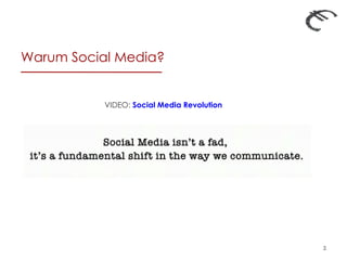 <ul><li>VIDEO:  Social Media Revolution </li></ul>Warum Social Media? 