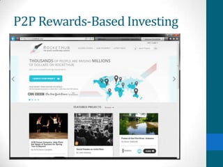 P2P Rewards-Based Investing
 