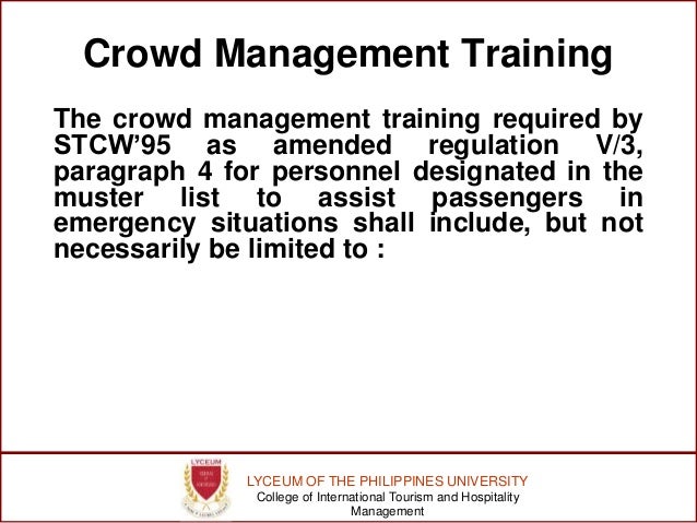 Crowd Management
