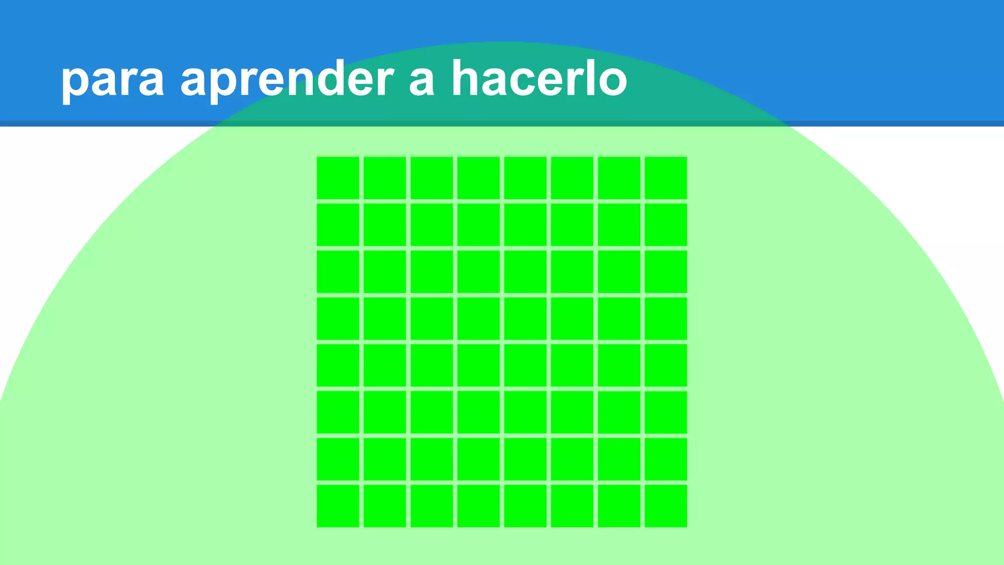 para aprender a hacerlo