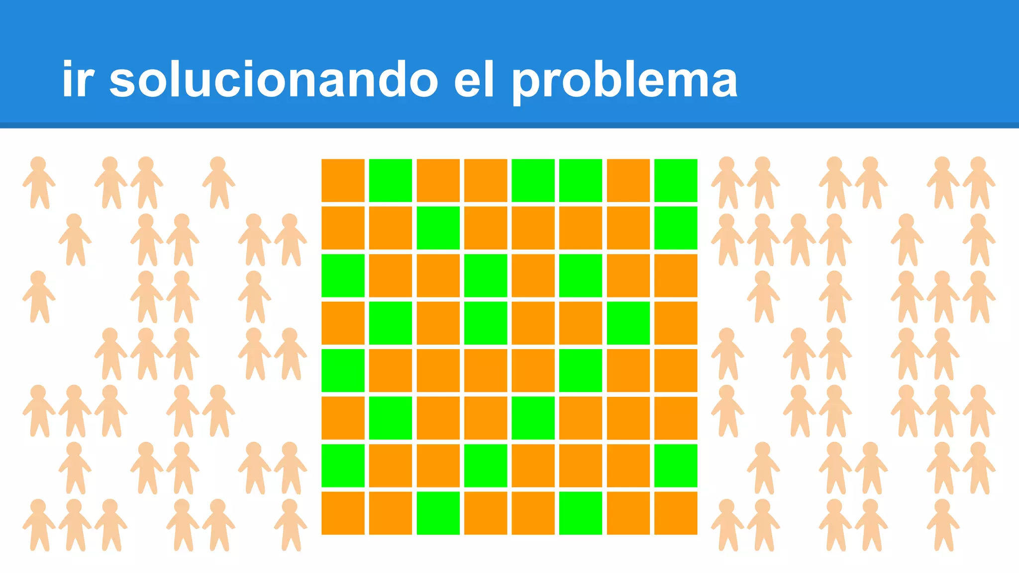 ir solucionando el problema