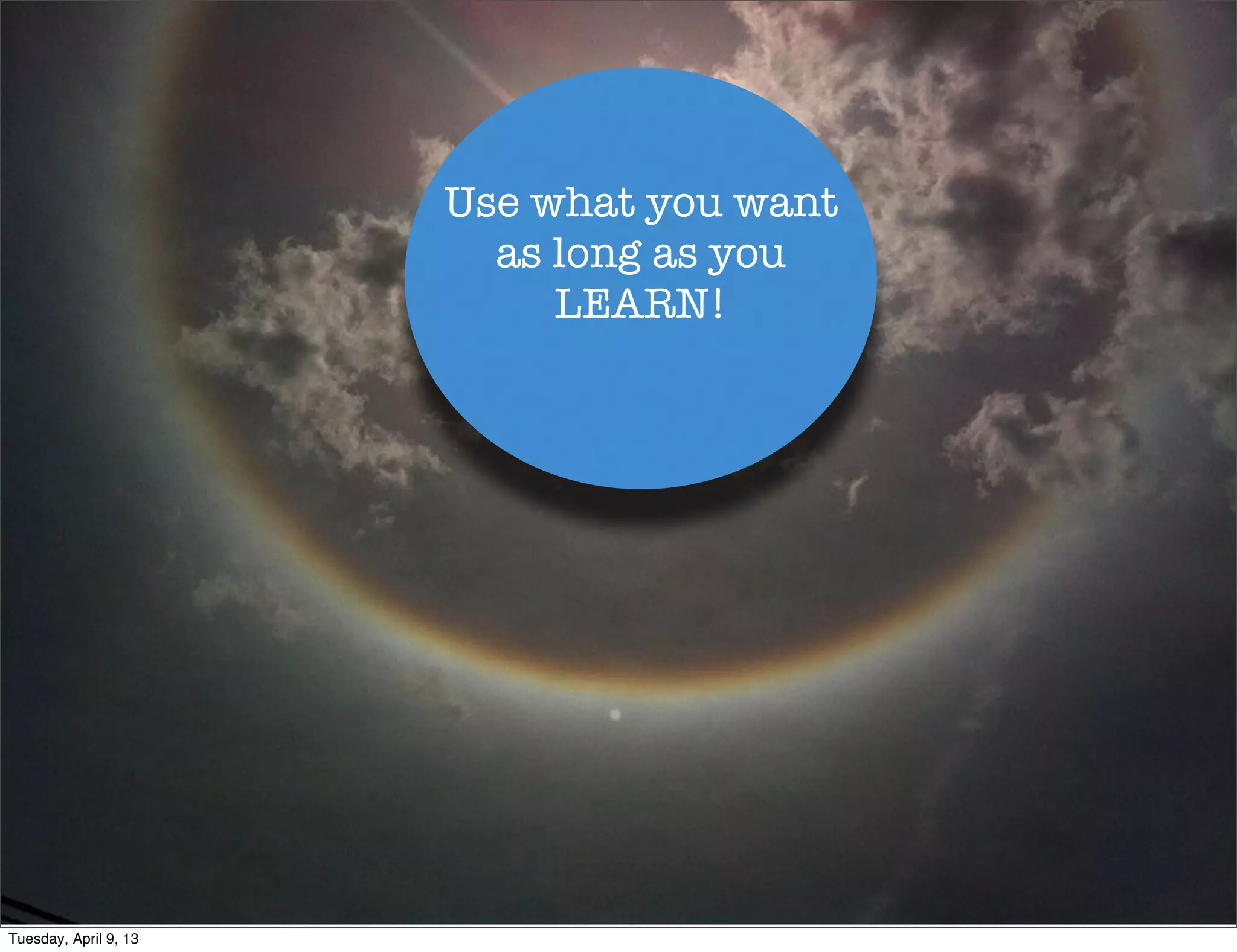 This mindset starts


                       • with us, YOU




Tuesday, April 9, 13
 