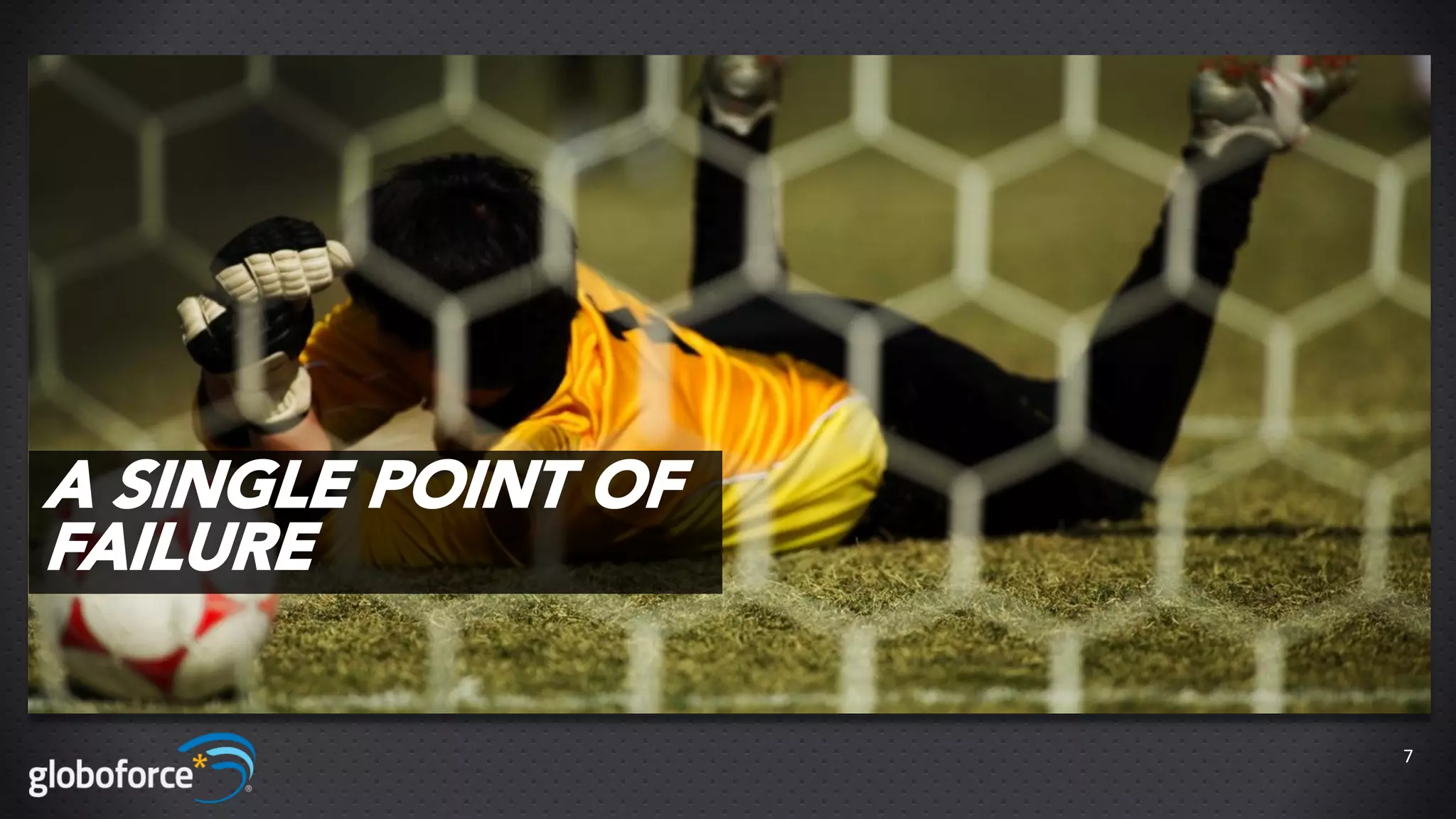 A SINGLE POINT OF
FAILURE

                    7
 