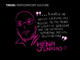 TREND: PARTICIPATORY CULTURE
 