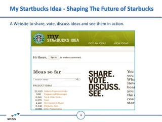 A Website to share, vote, discuss ideas and see them in action.




                                      18
 