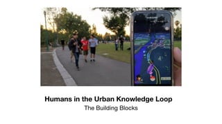 Humans in the Urban Knowledge Loop
The Building Blocks
 