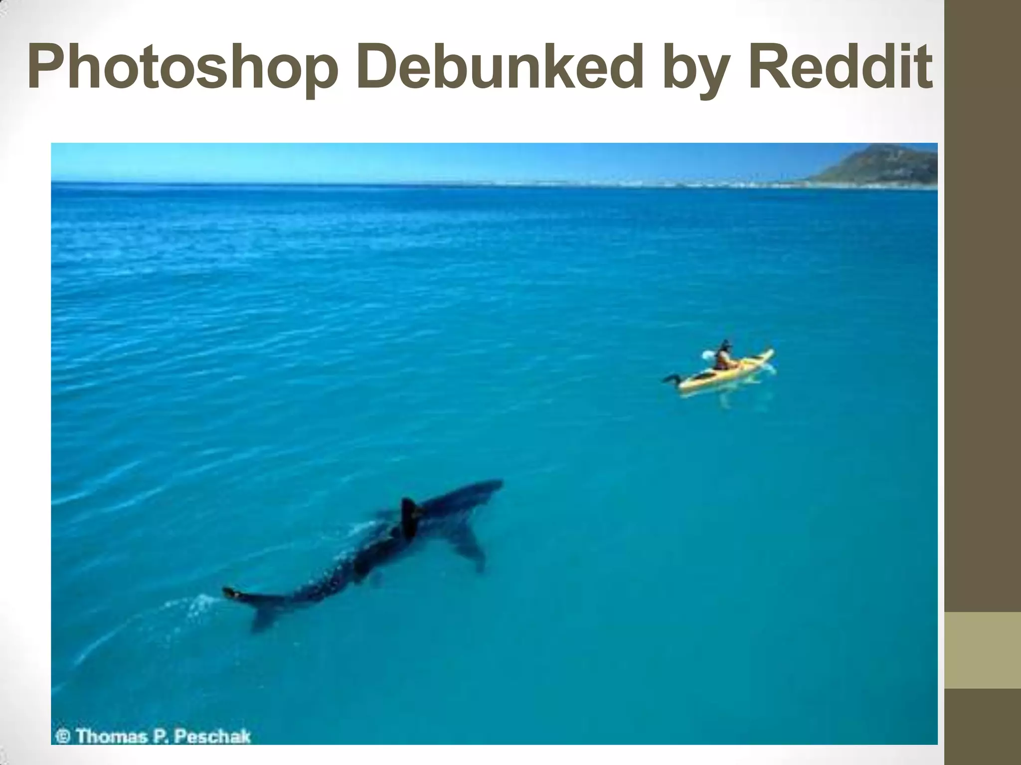 Photoshop Debunked by Reddit
 