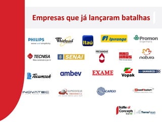 Empresas que já lançaram batalhas
 