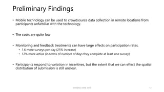 Crowd sourcing rangeland vegetation conditions