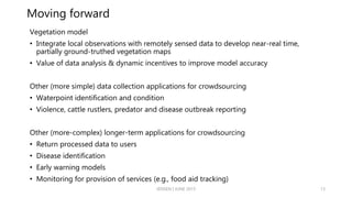 Crowd sourcing rangeland vegetation conditions