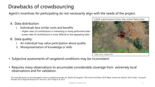 Crowd sourcing rangeland vegetation conditions