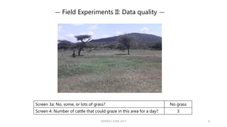 Crowd sourcing rangeland vegetation conditions