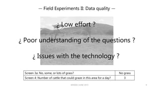 Crowd sourcing rangeland vegetation conditions