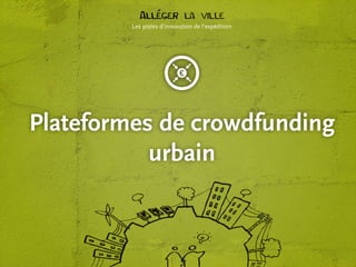 Les pistes d’innovation de l’expédition

Plateformes de crowdfunding
urbain

1

 