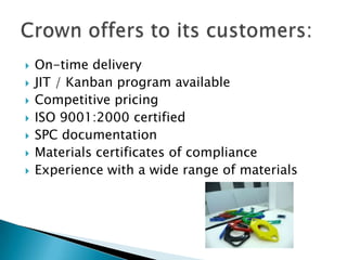 In house state of the art tool roomEDM, CNC, CAD, CAMProduction injection moldsMold repairSurface grinding Plastic injection mold tooling design & build