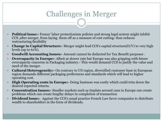 Merger Issue Crown And Cork MergerCrown Cork & Seal/CarnaudMetalbox Merger | PDF