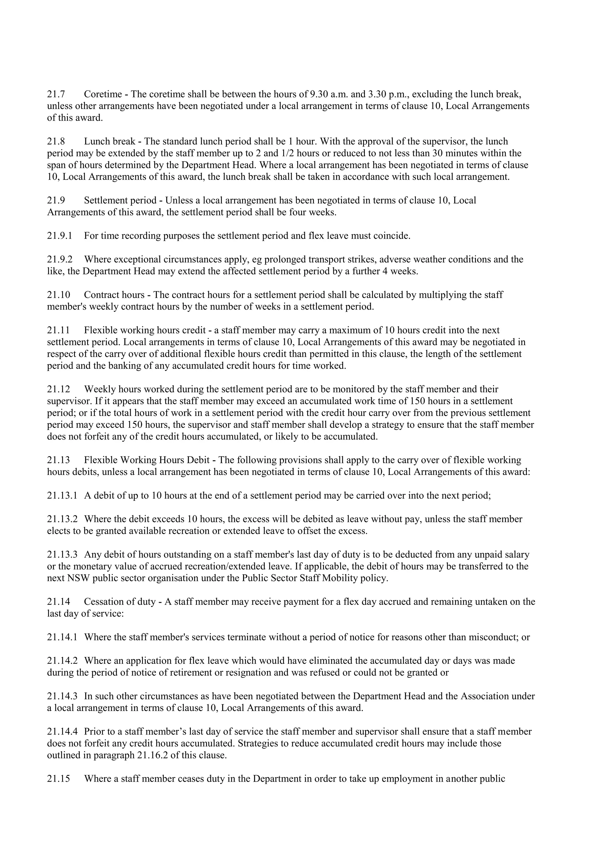 Crown employees conditions of employment award 2009 | PDF