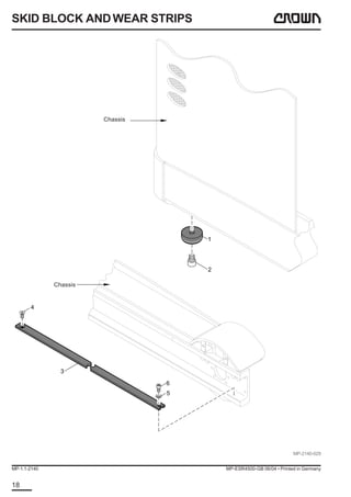 Crown esr4500 series forklift parts catalogue manual | PDF