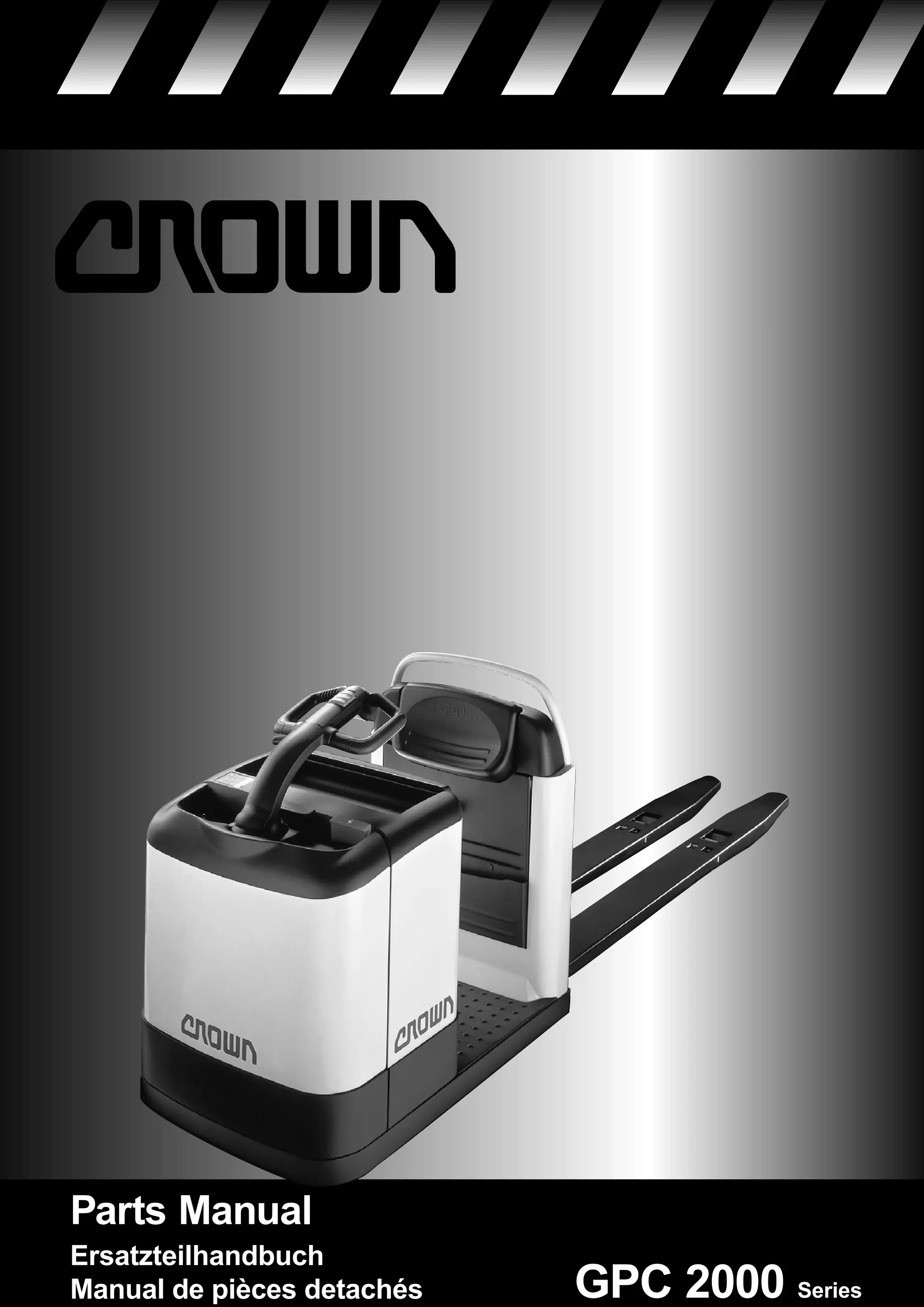 Crown gpc2000 series lift truck parts catalogue manual PDF