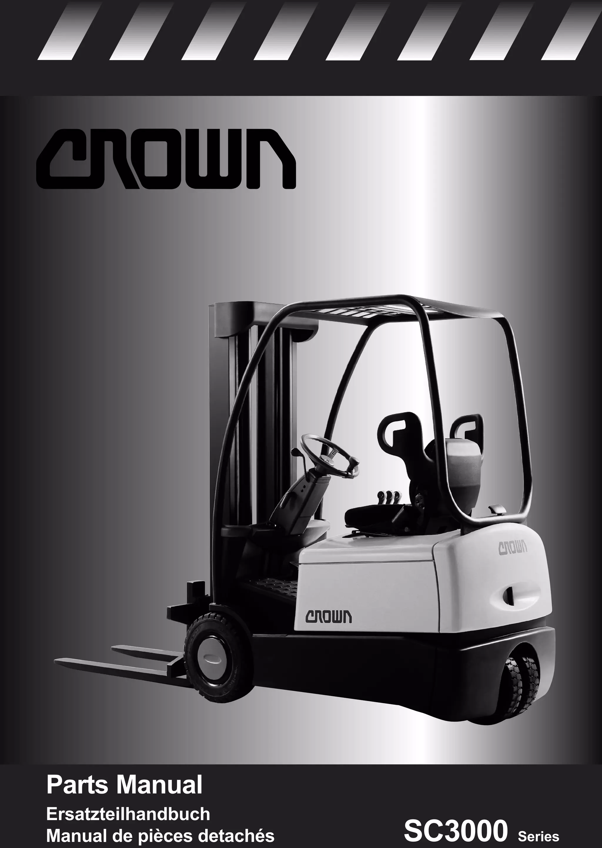 Crown sc3018 forklift parts catalogue manual PDF