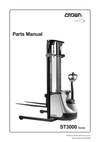ST3000 Series
Order Number: 812708-006
Printed in Germany ● Revision Level A
Parts Manual
 