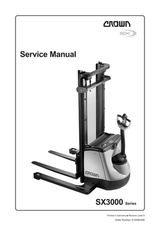 SX
SX3000 Series
Order Number: 812558-006
Printed in Germany ● Revision Level A
Service Manual
 