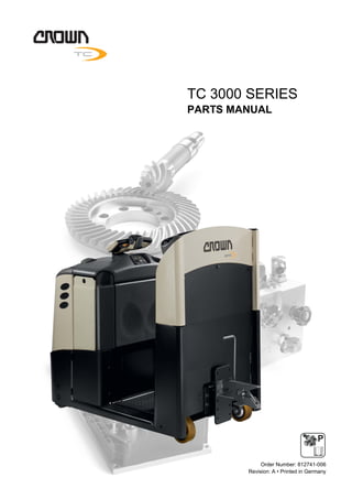 Revision: A • Printed in Germany
Order Number: 812741-006
P
PARTS MANUAL
TC 3000 SERIES
 