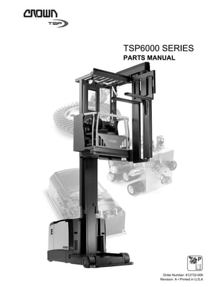 Revision: A • Printed in U.S.A
Order Number: 812732-006
P
PARTS MANUAL
TSP6000 SERIES
 