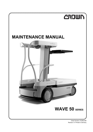 Revision: A • Printed in Germany
MAINTENANCE MANUAL
WAVE 50 SERIES
Order Number: 812562-006
 