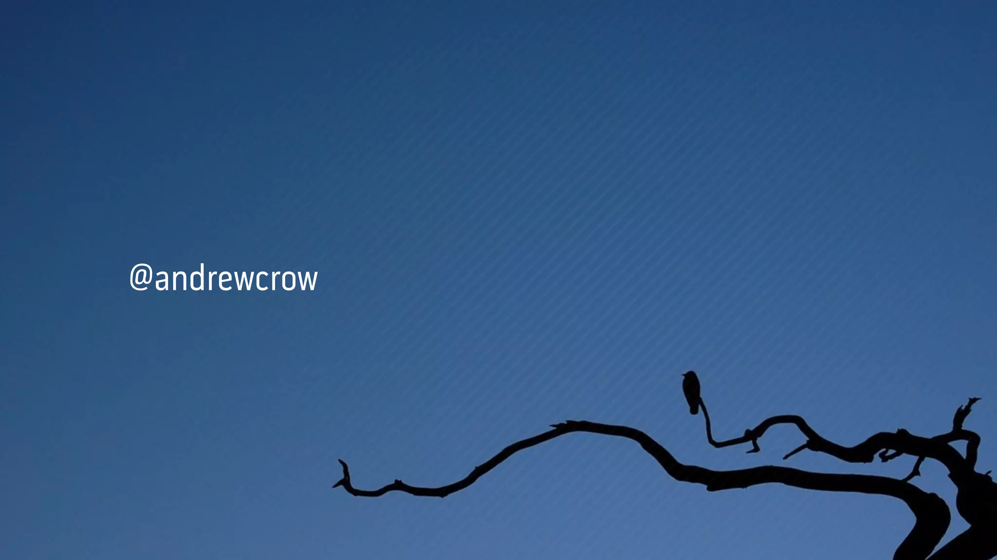@andrewcrow
 
