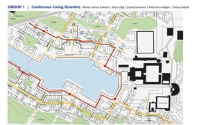 GROUP 1 | Continuous Living Quarters Ahmet Adnan Kahveci | Büşra Dağ | Ceyda Sütemen | Nihat Durudoğan | Tamay Soylak
 