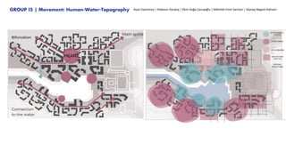 GROUP I5 | Movement: Human-Water-Topography Ayan Gasimova | Hüdanur Karataş | İlkim Doğa Çavuşoğlu | Mehmet Emin Sarıhan | Zeynep Begüm Kahveci
 
