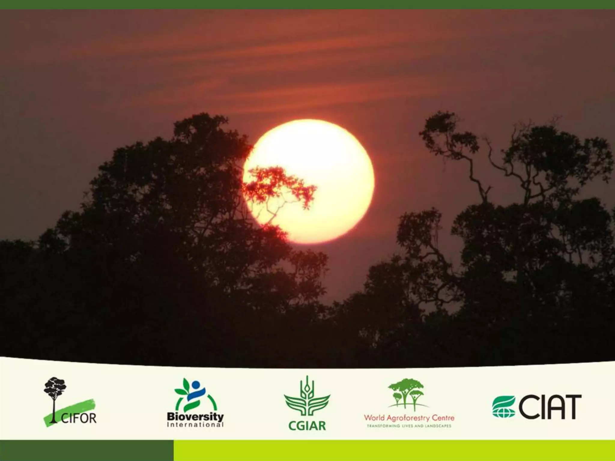 Sentinel LandscapesFollows key recommendation from the 2009 Stripe social science review commissioned by the CGIAR Science Council