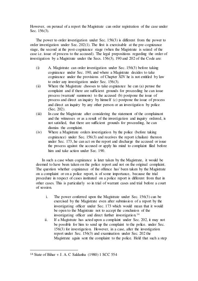 Investigation with respect to the cognizable offence by police FIR,