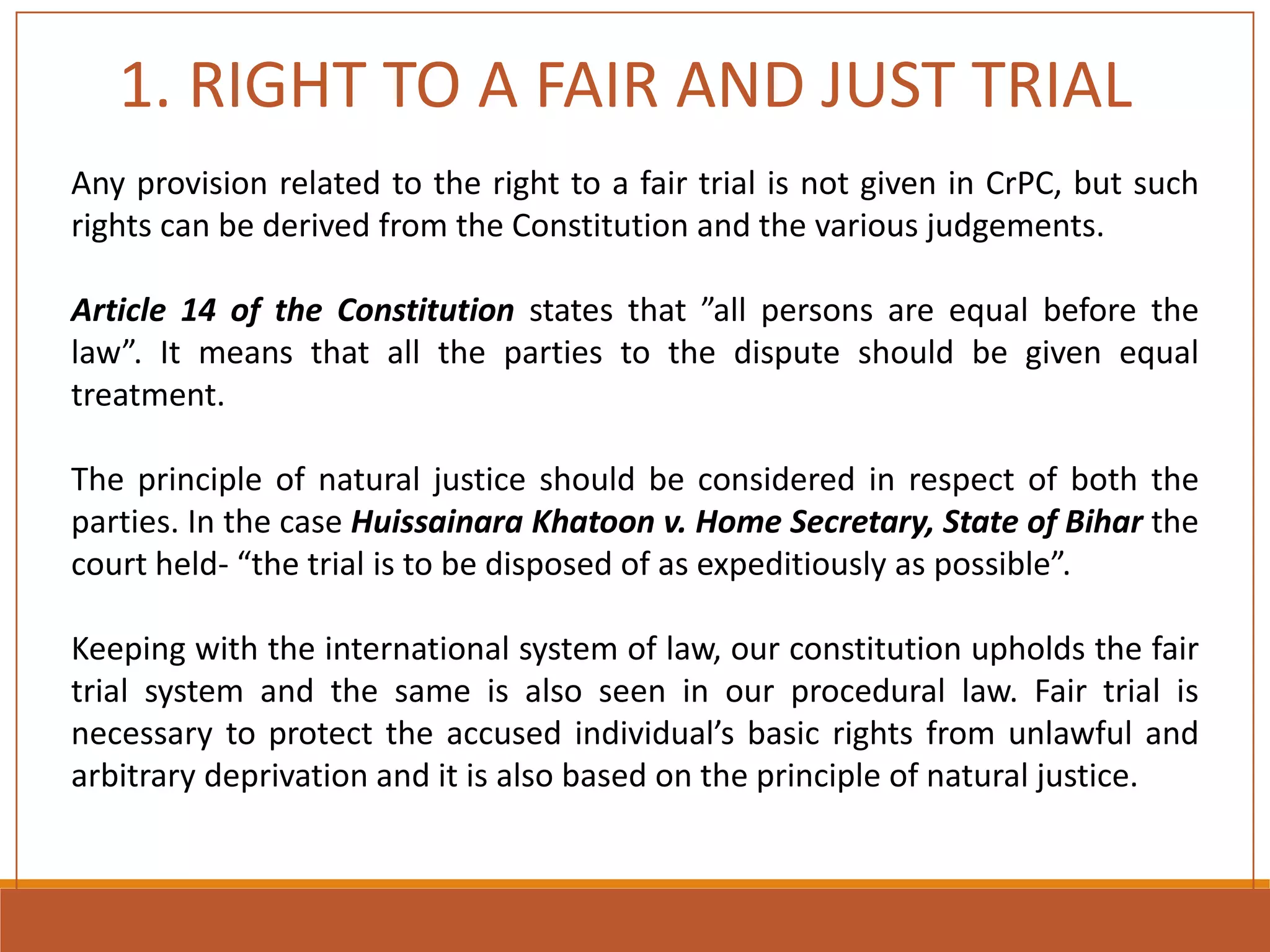 Crpc - Rights of an Arrested Person | PPTX