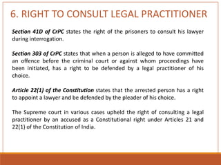 Crpc - Rights of an Arrested Person | PPTX