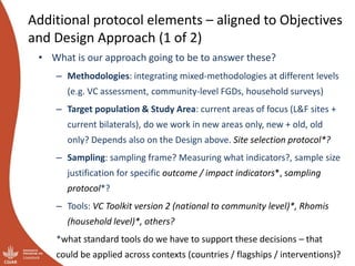 Enhancing quality of research 4 development: Initial ideas for design and implementation of the integrated core projects