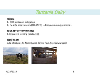 Livestock and the Environment Flagship: Initial ideas for integrated core project