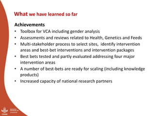Ethiopia small ruminant value chain initial ideas for integrated core project