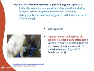 Livestock Genetics Flagship: Initial ideas for integrated core project