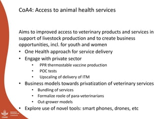 Livestock Health Flagship: Initial ideas for Integrated Core Project