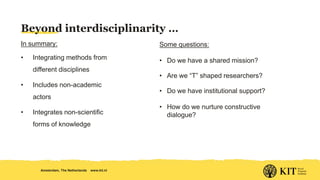 Strengthening Interdisciplinarity: Initial ideas for Livestock CRP Integrated Core Project